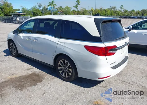 2021 Honda Odyssey Ex-L z USA, uszkodzony, nr VIN 5FNRL6H79MB044749